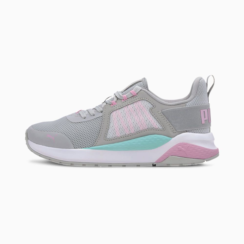 Puma Anzarun Fiú Sportcipő - Szürke/Rózsaszín/Kék ( Hungary - GFAKM6805 )